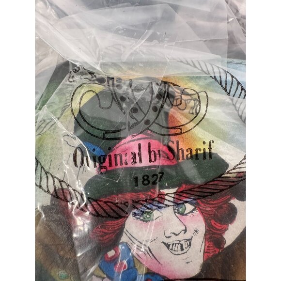 Sharif Colorful Leather Mad Hatter Artistic Shoulder Bag With Beaded Accents & S - Picture 9 of 16